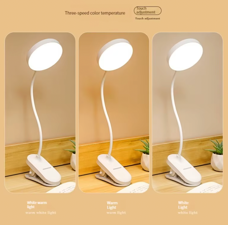 Rechargeable Clip Desk Lamp